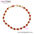 74988 Xuping site alibaba hot sales populares red evil eye cadeias de ouro pulseira para meninas